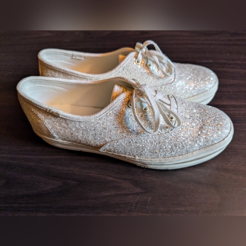 Keds Women's Glitter Sneakers - Silver